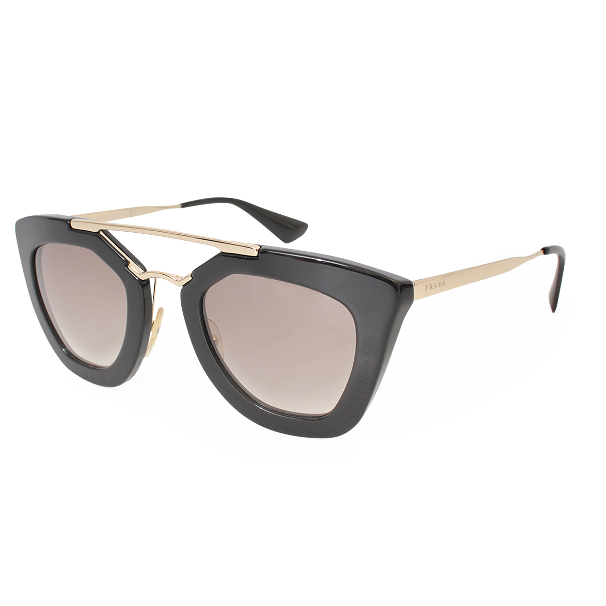 PRADA Sunglasses SPR 09Q Black/Gold | Luxity