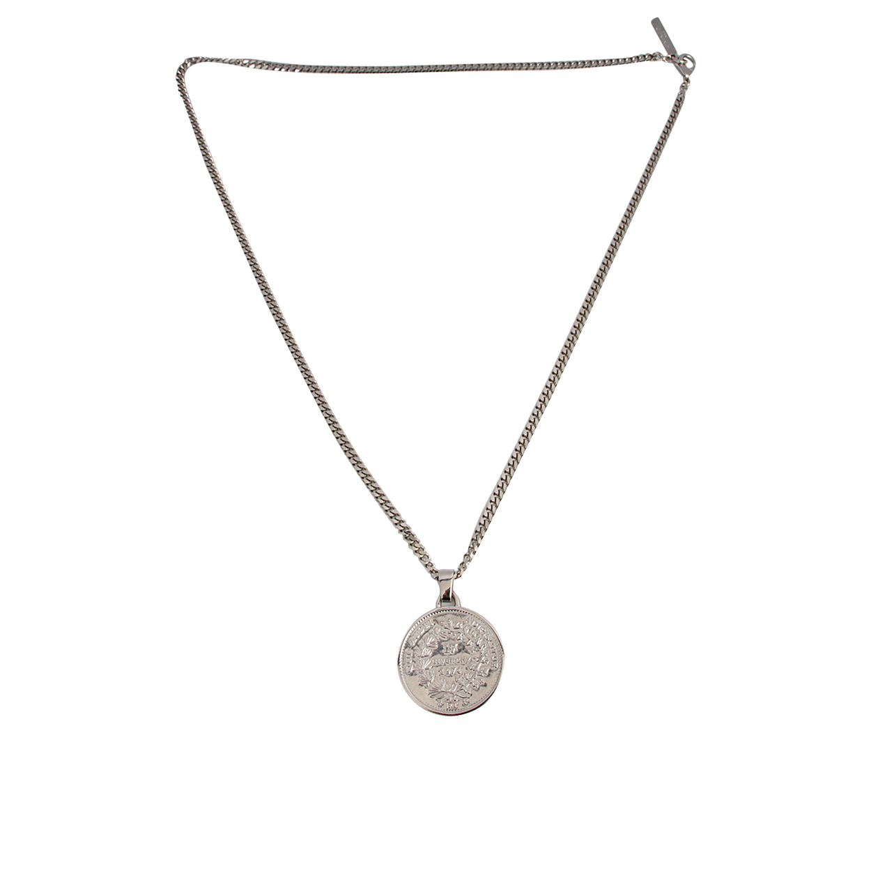 GIVENCHY Pendant Necklace Silver Tone | Luxity