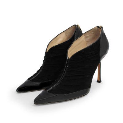 Product JIMMY CHOO Suede/Leather Ankle Boots Black - S: 39.5 (6)
