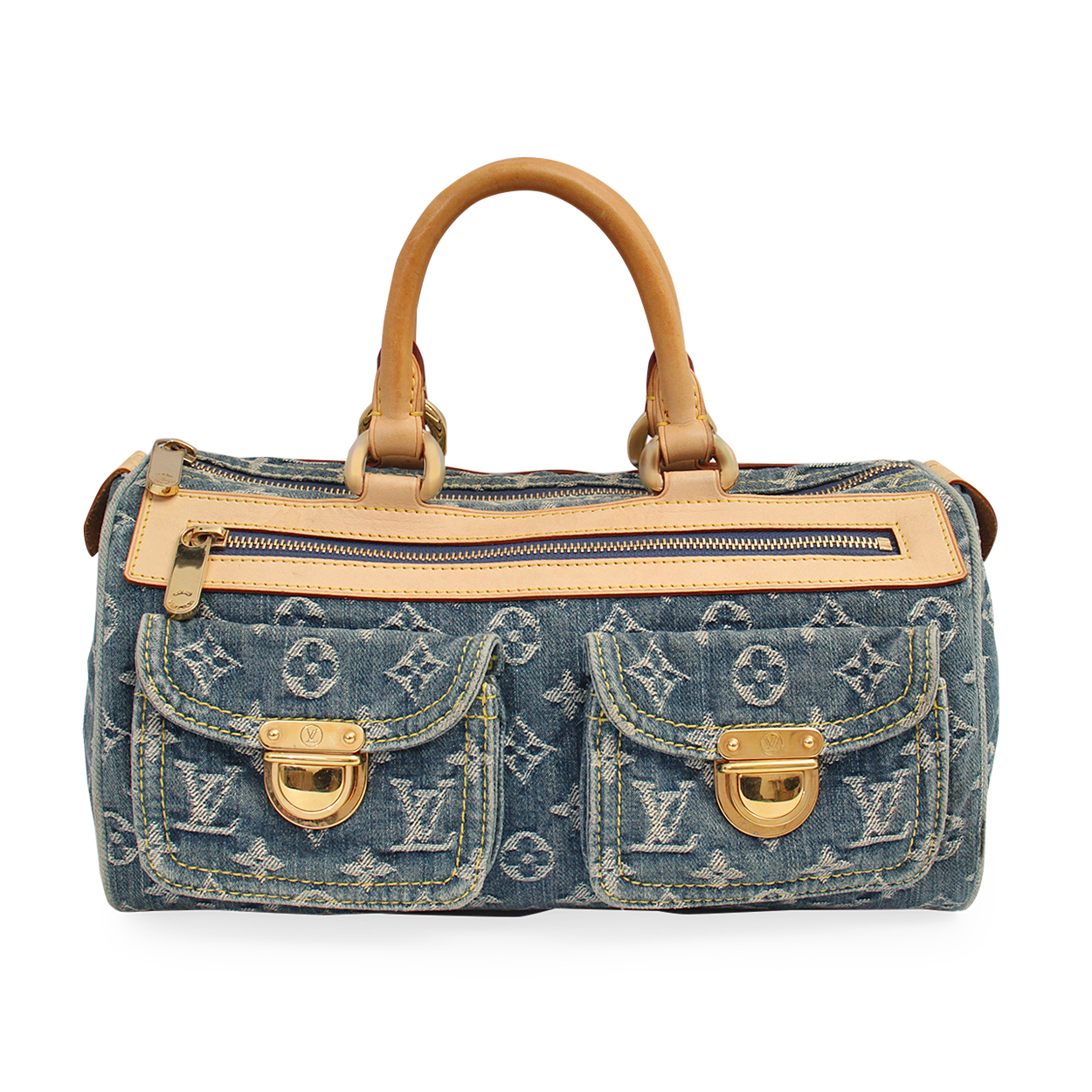 Louis Vuitton Blue Monogram Denim Neo Speedy Handbag