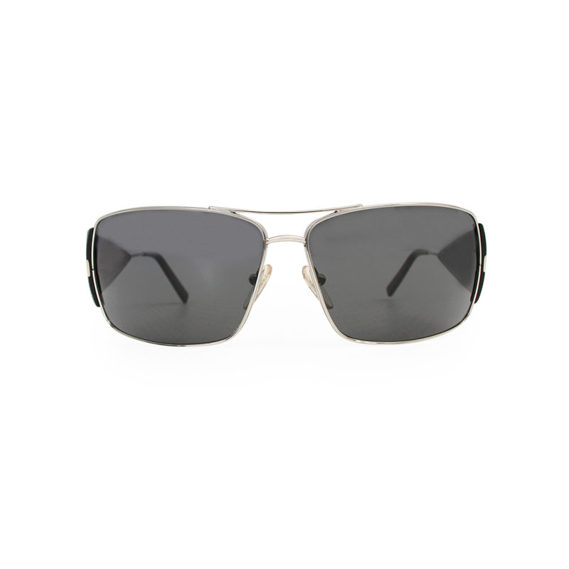 PRADA Sunglasses SPR 55H Black/Silver | Luxity