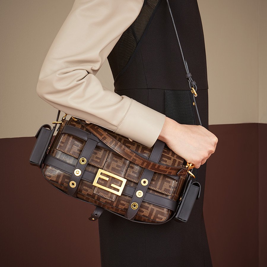 Fendi - Authenticated Mon Trésor Handbag - Cloth Black for Women, Never Worn