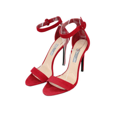 Product PRADA Suede Sandals Cherry Red - S: 36 (3.5)