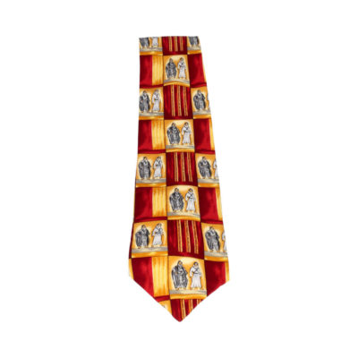 Product CHRISTIAN DIOR Desert Man Silk Tie Red/Yellow