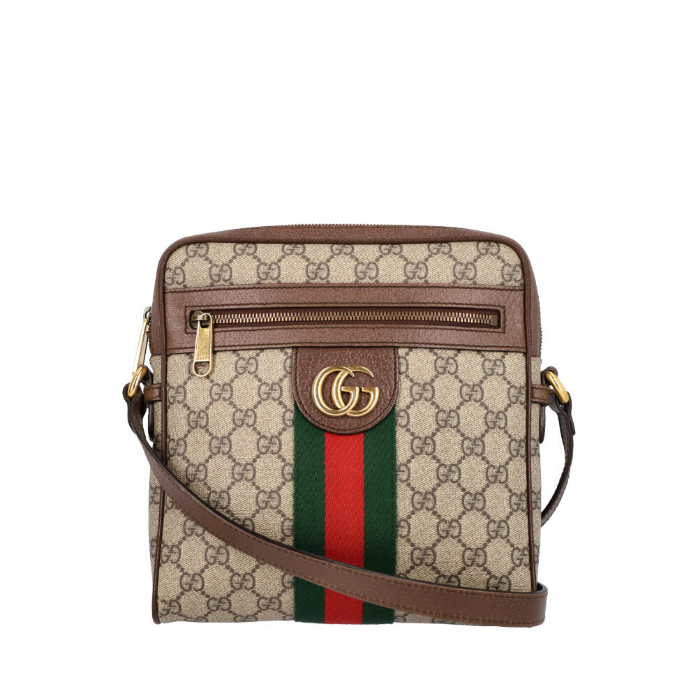 GUCCI GG Supreme Ophidia Small Messenger Brown | Luxity