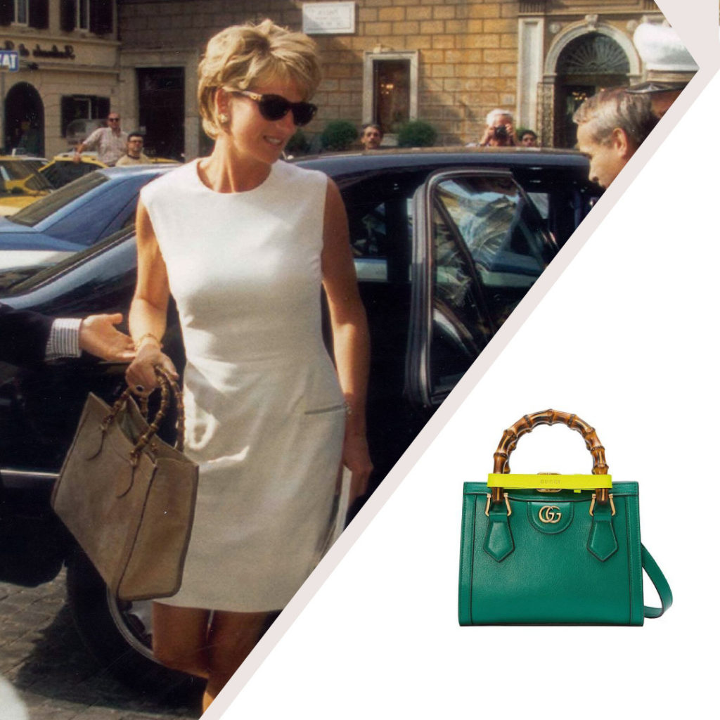 Gucci Pays Tribute to Princess Diana with Reinvented Bamboo Handle Tote ...