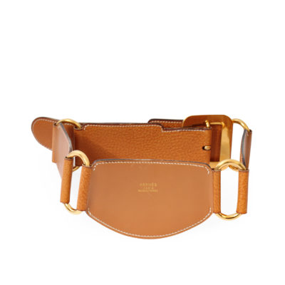 Product HERMES Leather Waist Belt Brown - S: 65 (26)