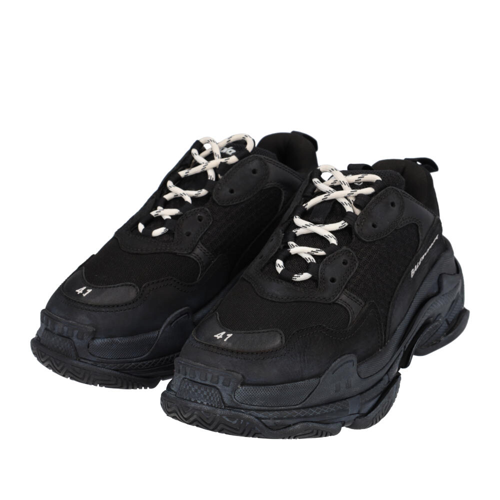 BALENCIAGA Triple S Sneakers Black - S: 41 (7.5) | Luxity