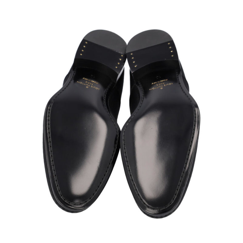 Louis Vuitton Men's Black Petit Damier Patent Leather Solferino Derby –  Luxuria & Co.