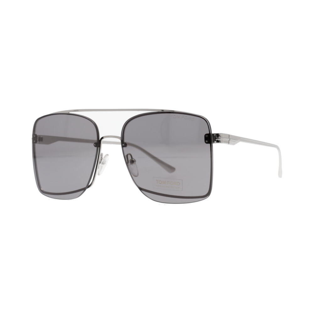 TOM FORD Penn Sunglasses TF655 Silver/Grey | Luxity
