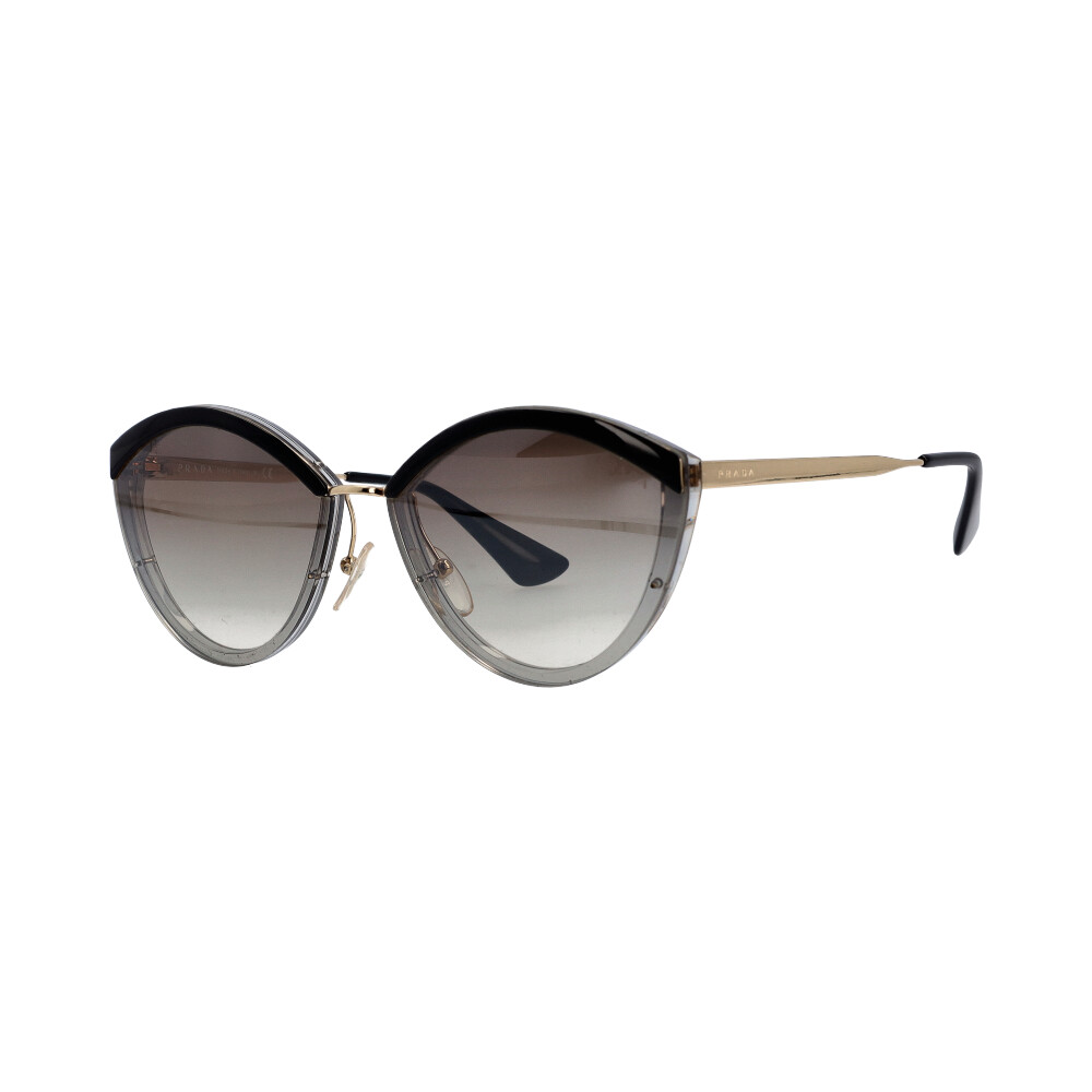 PRADA Cat Eye Sunglasses SPR07U Black | Luxity