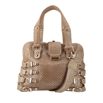 Product JIMMY CHOO Perforated Leather Bree Tote Gold