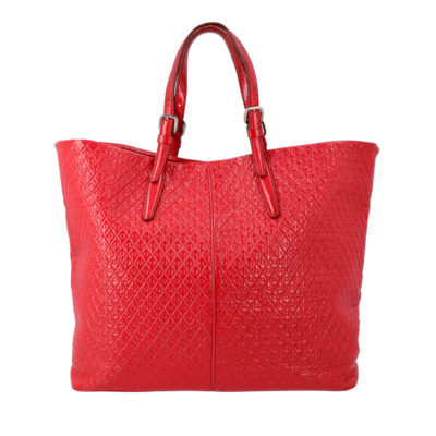 Product TOD'S Patent Signature Shopper Tote Red