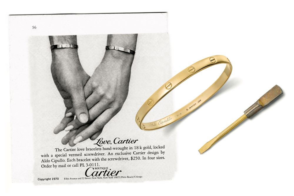 Cartier - CARTIER 18K YELLOW GOLD 1970 ALDO CIPULLO SIZE 17 LOVE BRACELET