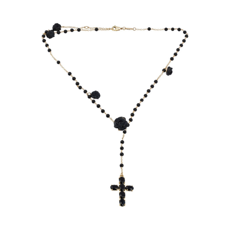 DOLCE & GABBANA Black Sapphire/Yellow Gold Tradition Rosary | Luxity