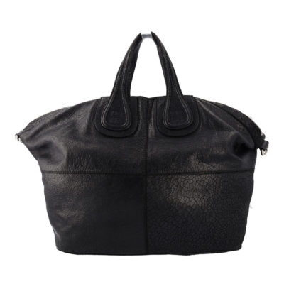 Product GIVENCHY Leather Nightingale Shoulder Bag Black
