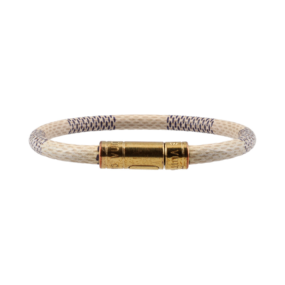 LOUIS VUITTON Damier Azur Keep It Bracelet | Luxity