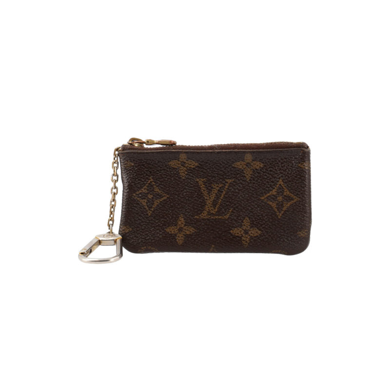 Louis Vuitton Monogram Key Pouch Brown Keychains