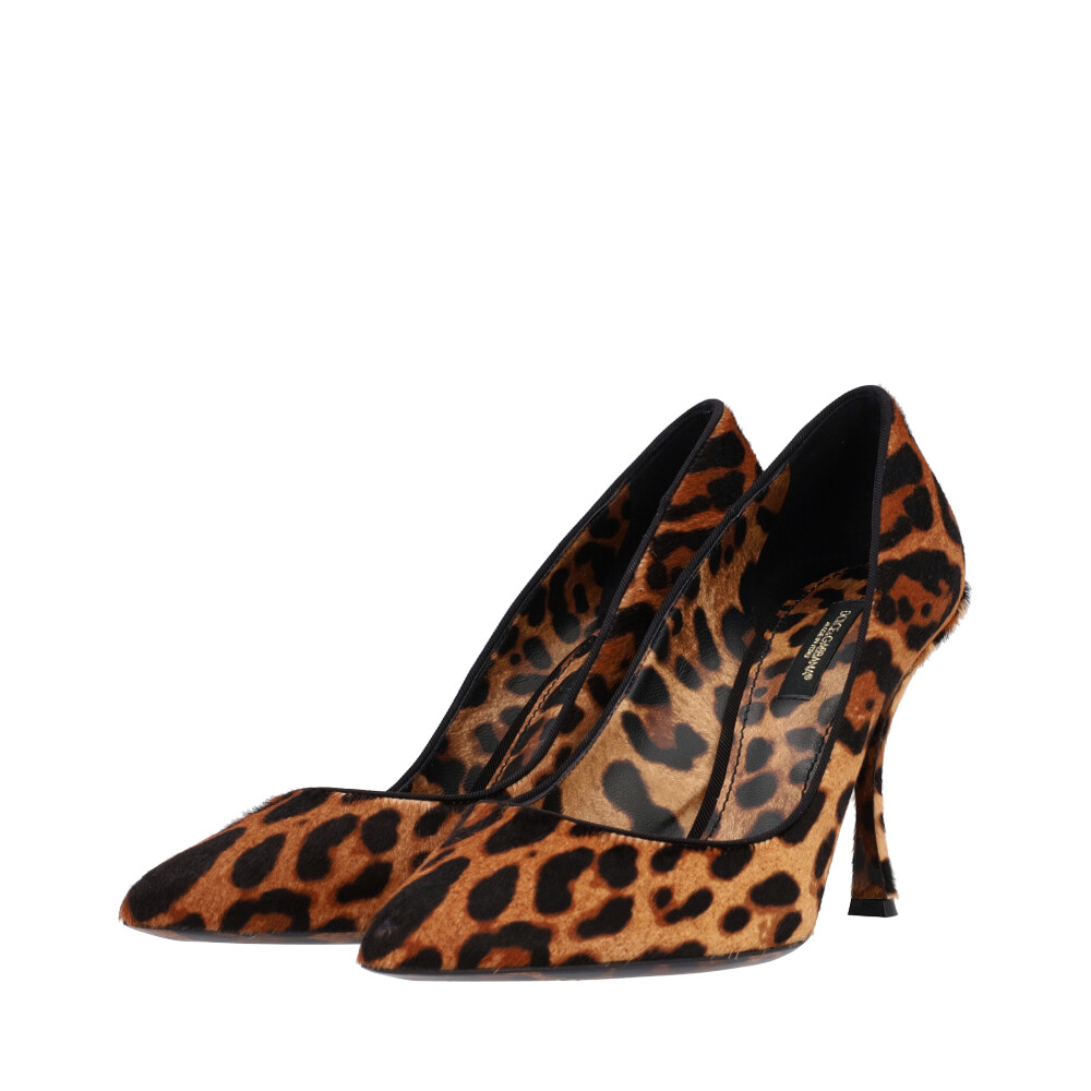 DOLCE & GABBANA Pony Hair Pumps Leopard Print - S:  () - NEW | Luxity