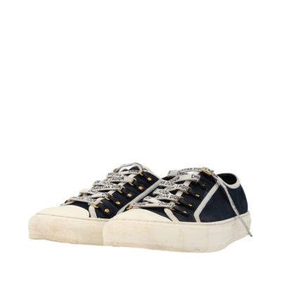 Product CHRISTIAN DIOR Cotton Canvas Walk'N'Dior Sneaker Black Navy - S: 44 (9.5)