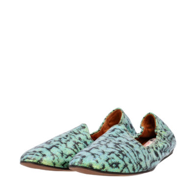 Product LANVIN Glitter Loafers Green/Black - S: 39.5 (6)