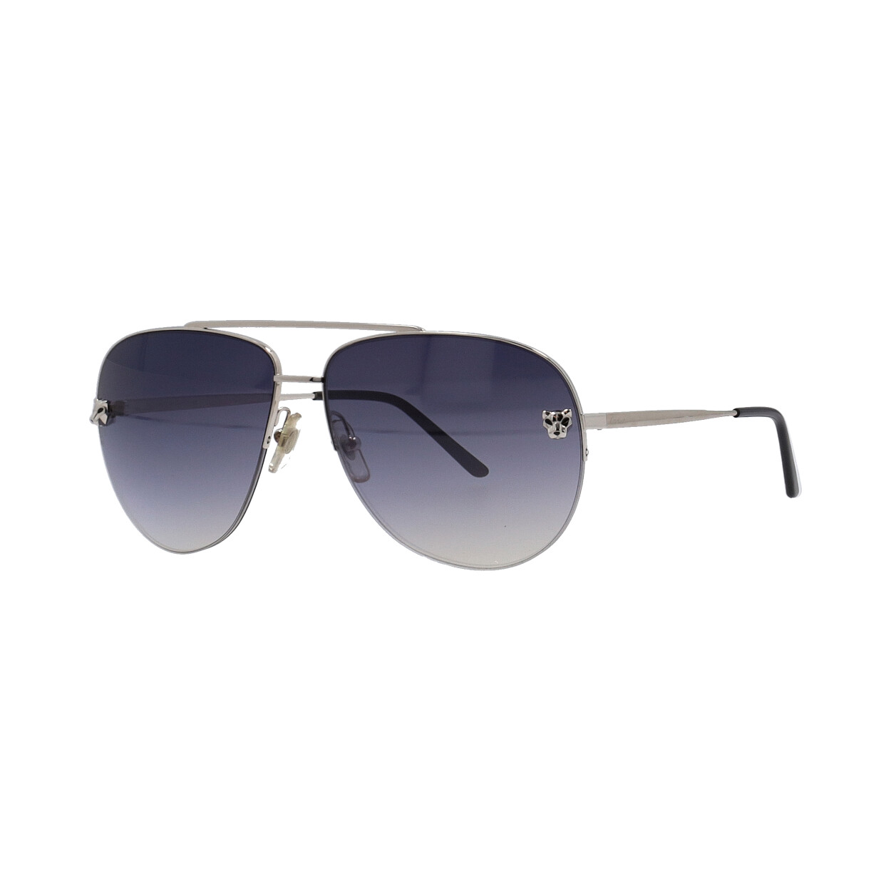 CARTIER Panthere De Cartier Sunglasses BAC2415 Silver | Luxity