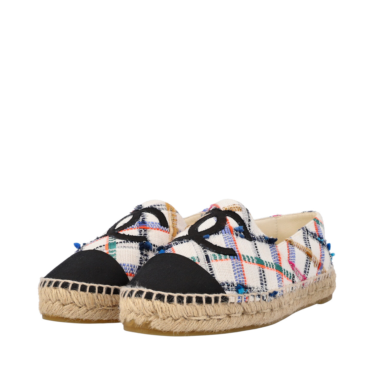 CHANEL CC Tweed Espadrilles Multicolour | Luxity