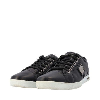 Product DOLCE & GABBANA Leather Logo Plaque Sneakers Black