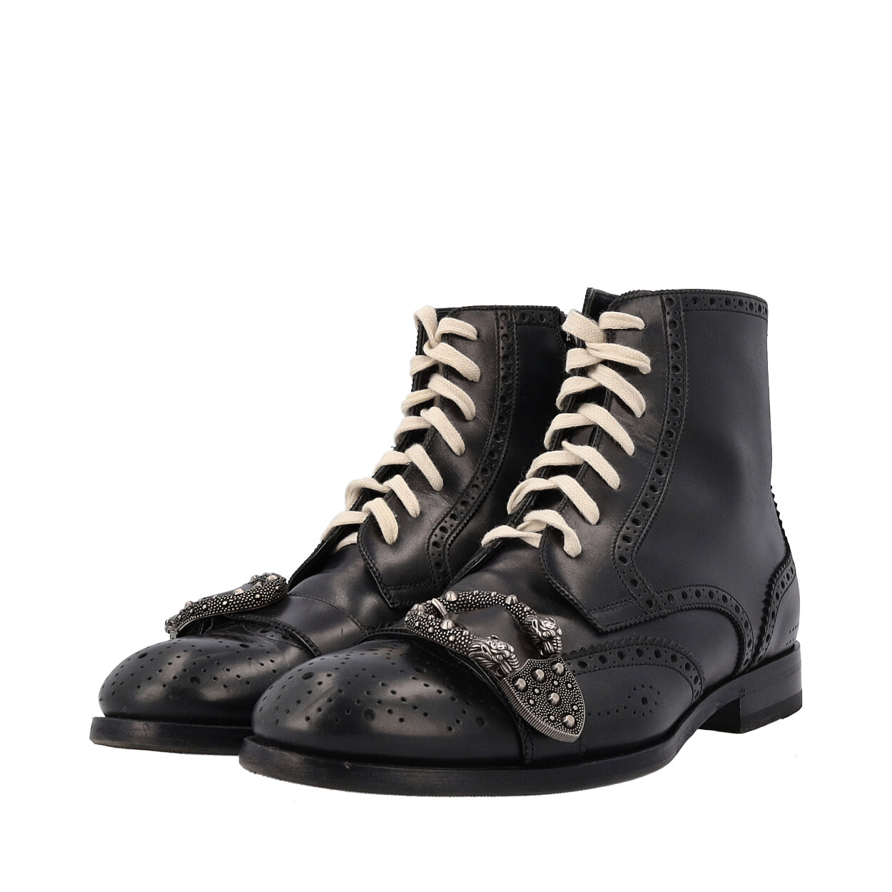 GUCCI Leather Queercore Boots Black | Luxity
