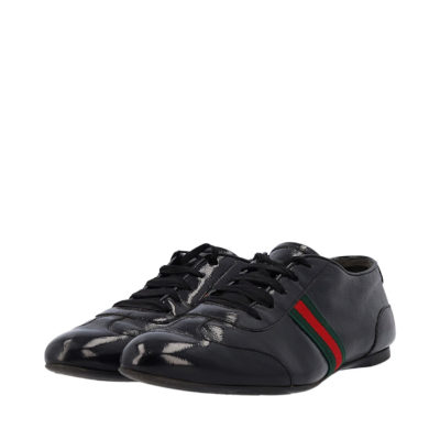 Product GUCCI Patent Web Sneakers Black