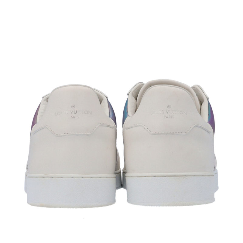 Leather Iridescent Rivoli Sneakers White – S: 44.5 (10)