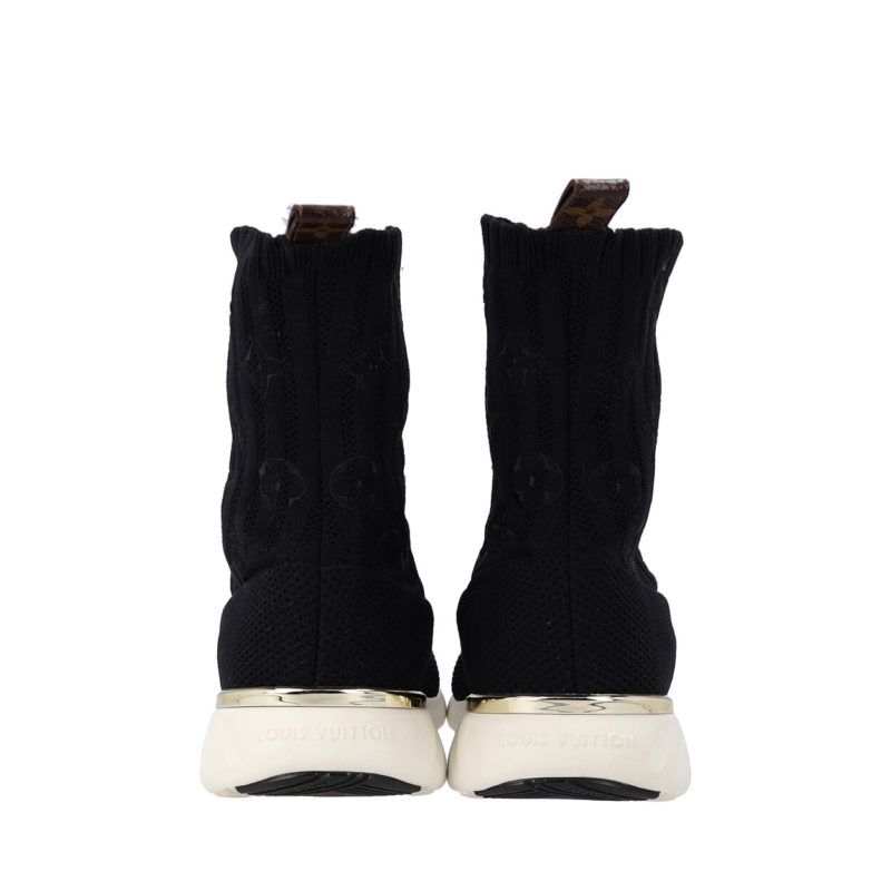 Louis Vuitton Black Aftergame Sock Sneakers Elastane Lycra ref.327601 -  Joli Closet