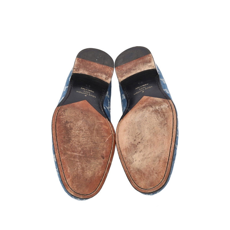 Monogram Denim Souliers Club Loafers Blue Limited Edition