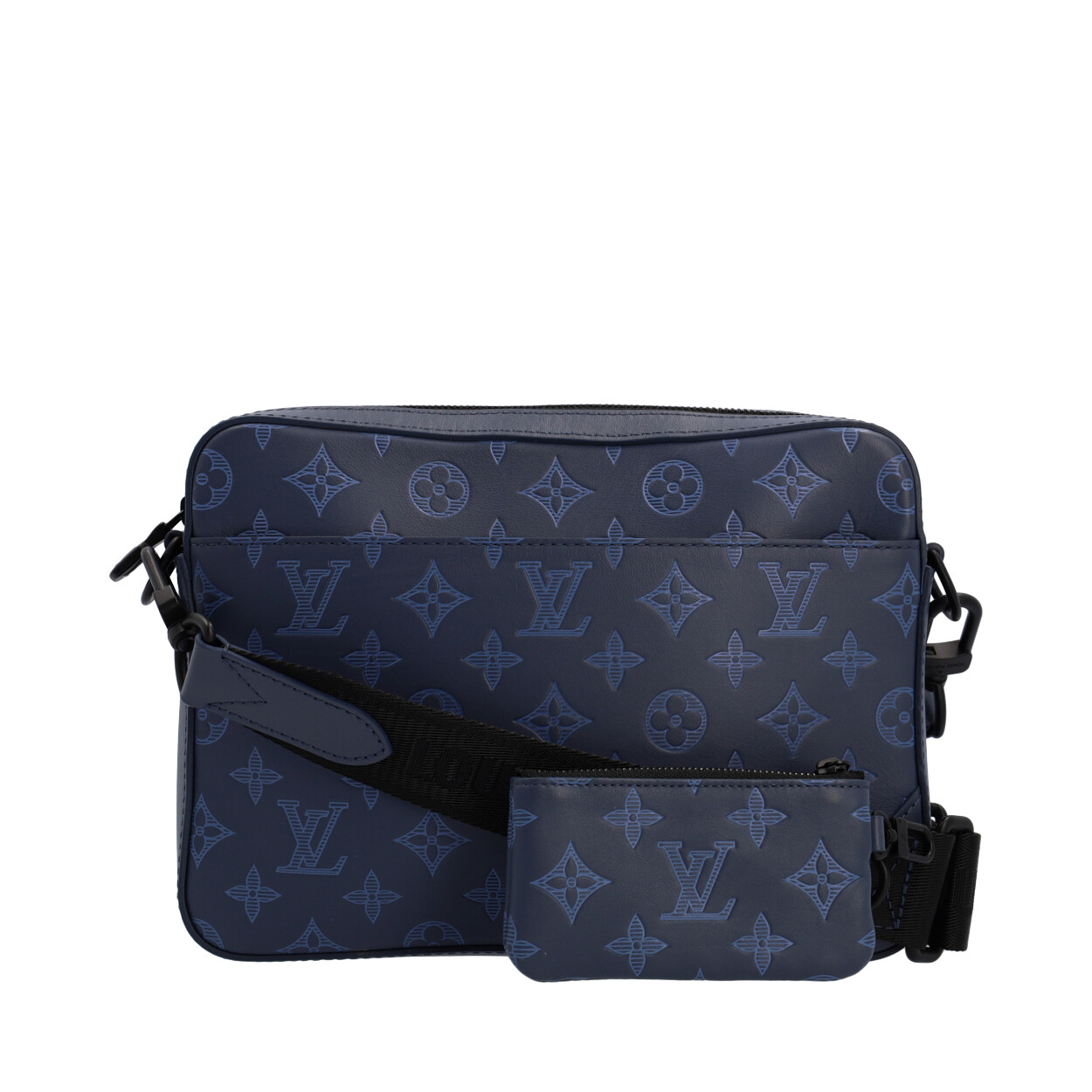 Louis Vuitton 1991 LV Cup Blue Monogram Sail Sac Cowes Messenger