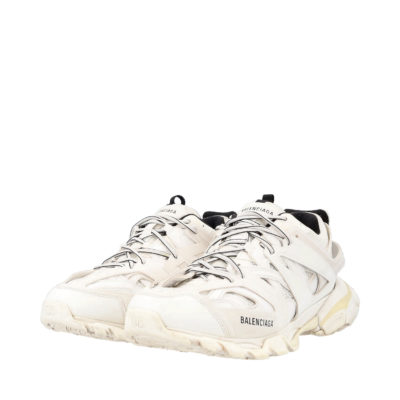 Product BALENCIAGA Leather/Mesh Track Sneakers White