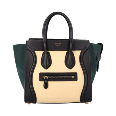 Product CELINE Leather Micro Luggage Tote Tricolor