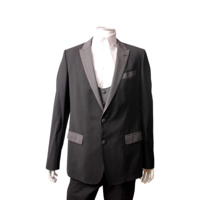 Product DOLCE & GABBANA Wool Blend Blazer/Waistcoat Set Black/Grey