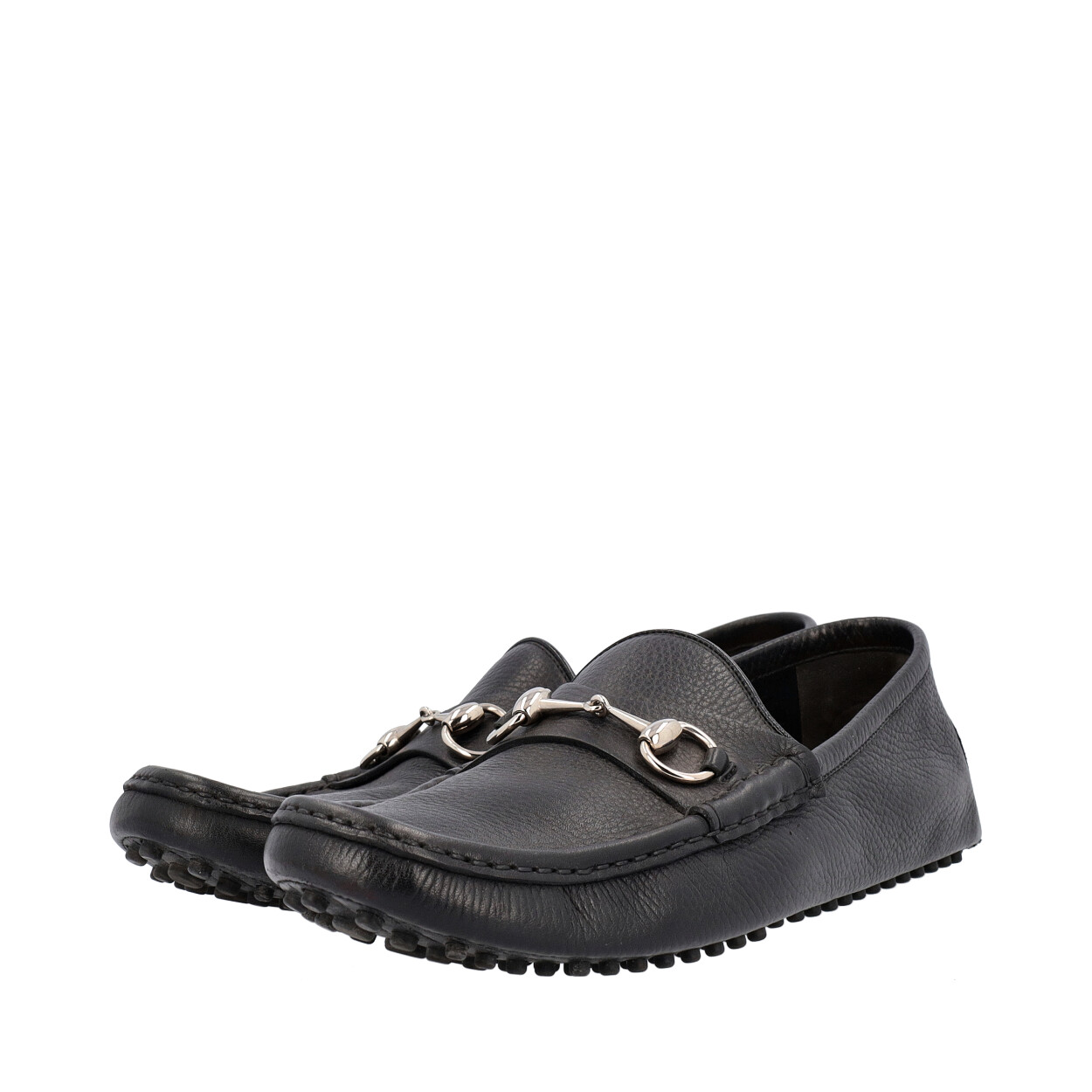 GUCCI Leather Horsebit Loafers Black | Luxity