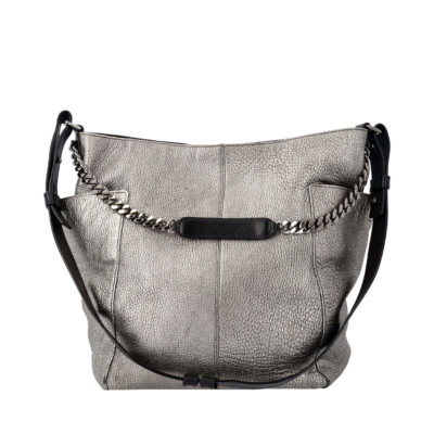 Product JIMMY CHOO Leather Anna Tote Silver