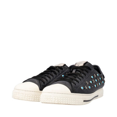 Product VALENTINO Leather Star Studded Sneakers Black