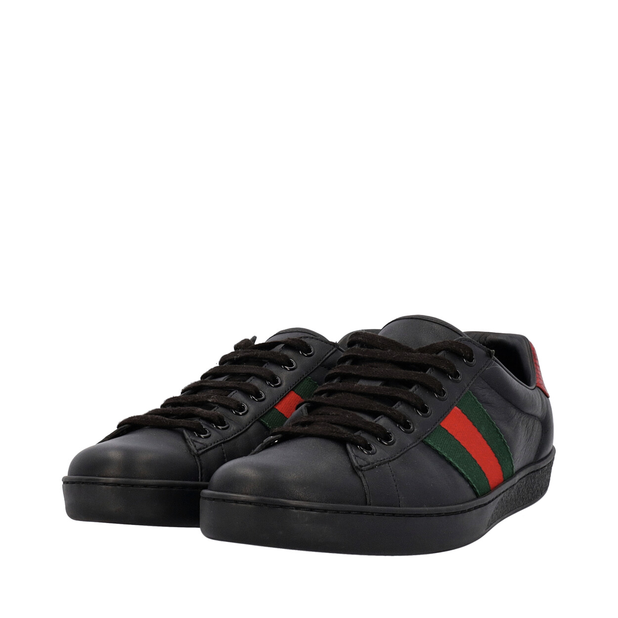 GUCCI Leather Ace Sneakers Black | Luxity