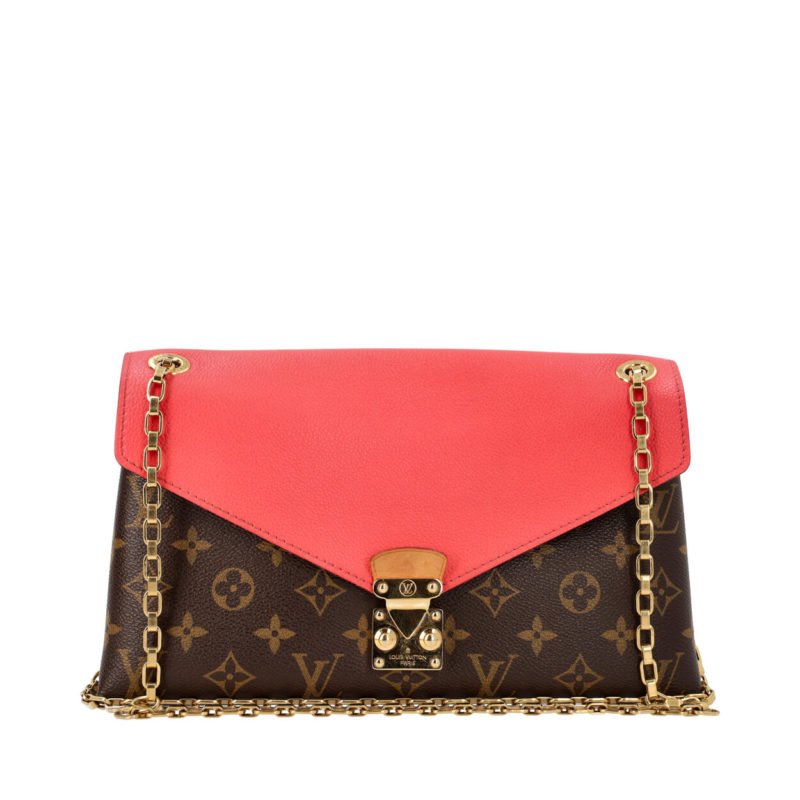 Louis Vuitton Flap Pallas Chain Monogram Litchi