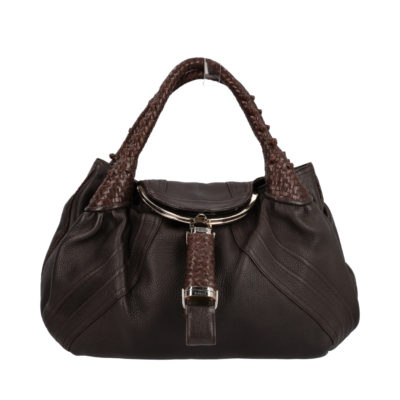 Product FENDI Leather Spy Bag Brown