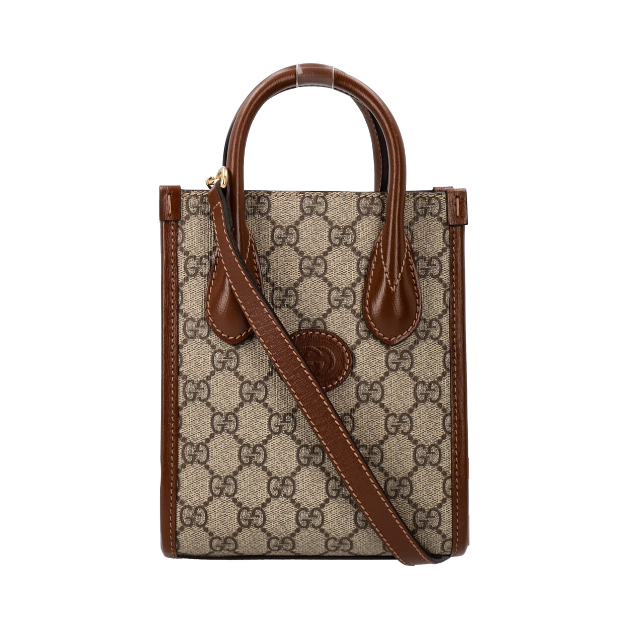 GUCCI GG Supreme Interlocking G Mini Tote | Luxity