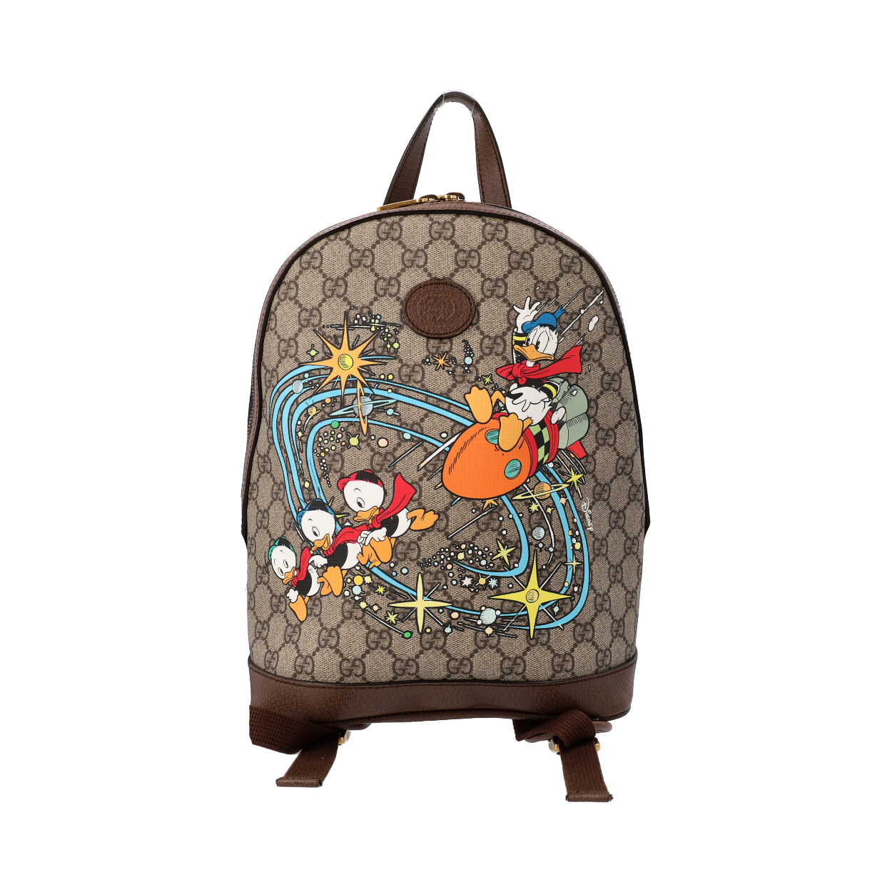 GUCCI X DISNEY GG Supreme/Leather Donald Backpack | Luxity