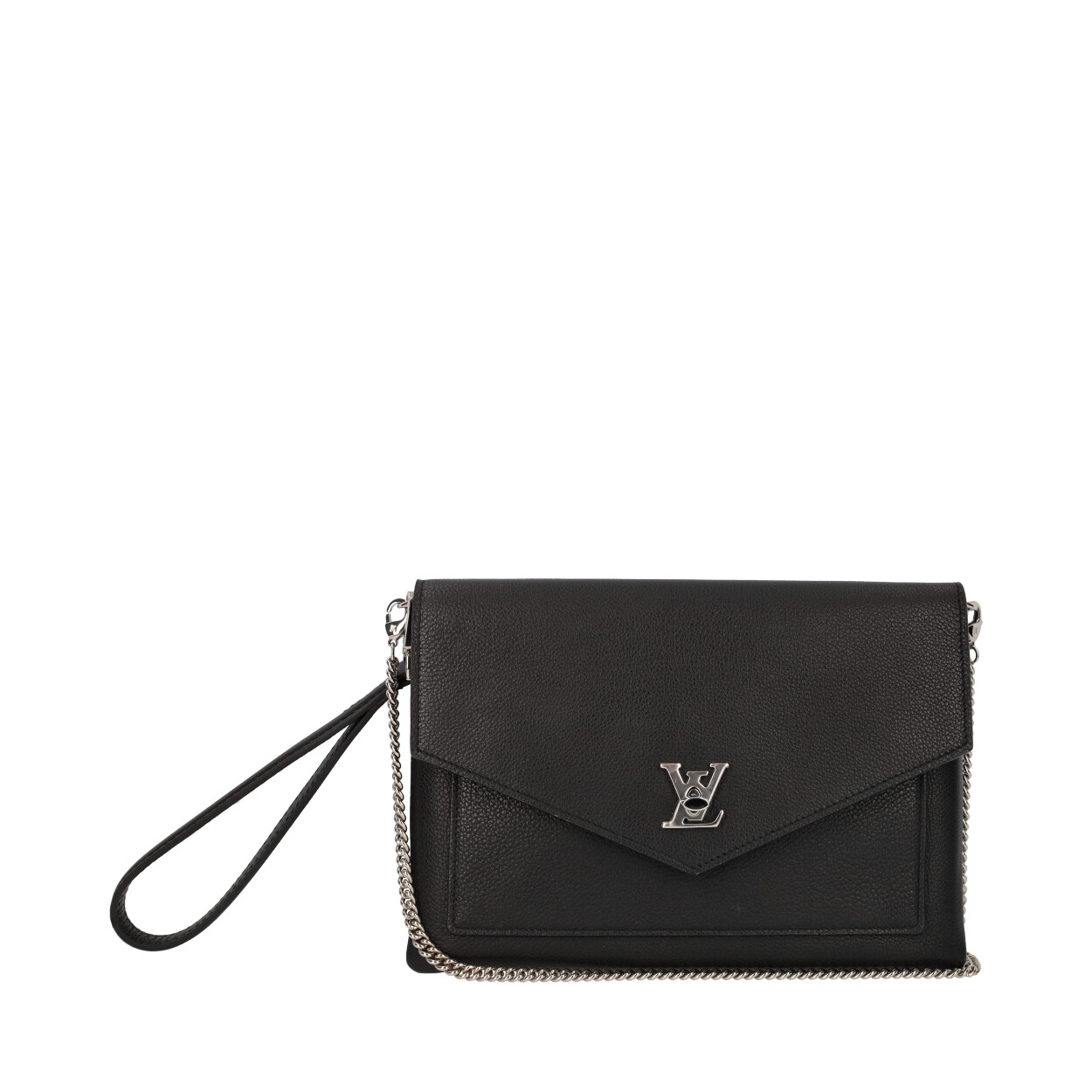 Louis Vuitton Mylockme Chain Pochette Black Calf