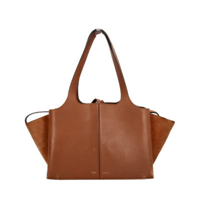 Product CELINE Leather/Suede Tri-Fold Bag Havana