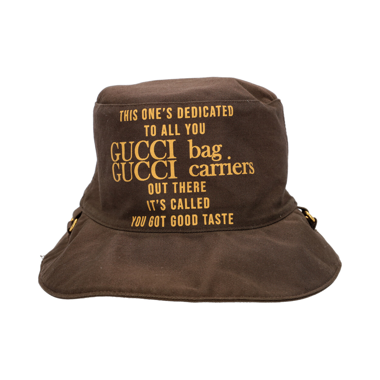 Louis Vuitton Tigergram Reversible Bucket Hat Brown Cotton. Size S