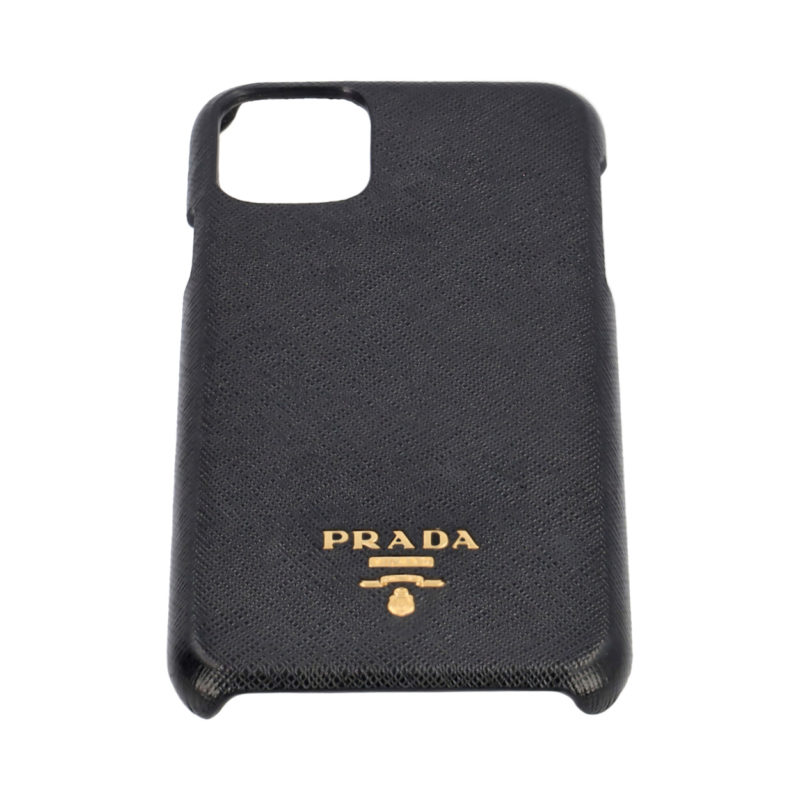 PRADA Saffiano IPhone 11 Phone Case Black - NEW | Luxity