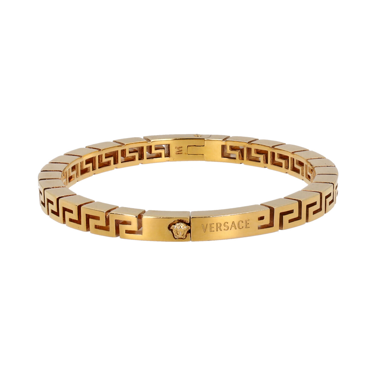 VERSACE Creca Motif Bangle Bracelet Golden Tone | Luxity